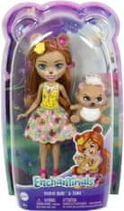 Enchantimals Mattel Mini LutkaBiloxi Medved & Trail (HTP81)