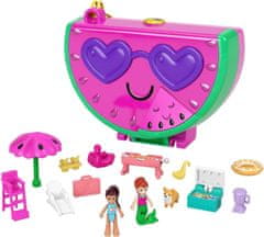 Polly Pocket Mattel Kompaktni komplet za zabavo ob bazenu z lubenico (HCG19)