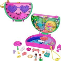 Polly Pocket Mattel Kompaktni komplet za zabavo ob bazenu z lubenico (HCG19)