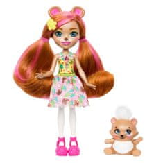 Enchantimals Mattel Mini LutkaBiloxi Medved & Trail (HTP81)