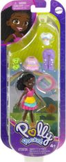 Polly Pocket Mattel Poletna modna punčka temnopolta (HKV84)