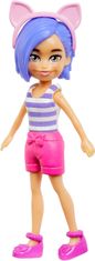 Polly Pocket Mattel Ogrinjalna omara za modo na temo muce (HKW07)