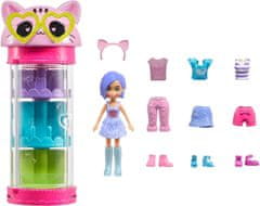 Polly Pocket Mattel Ogrinjalna omara za modo na temo muce (HKW07)