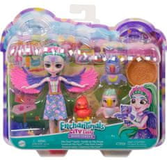 Enchantimals Mattel : Glavna ulica City TailsDružina vrabčkov Filia (HKN15)