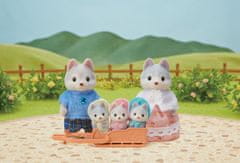 Sylvanian Families Družina haskijev s trojčki