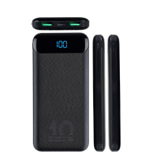 Zunanja baterija powerbank 10.000 mAh VA2540 Quick Charge / PD 20W z LCD-jem črn