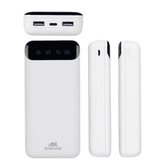 Zunanja baterija powerbank 20.000 mAh VA2280 z LCD-jem bel