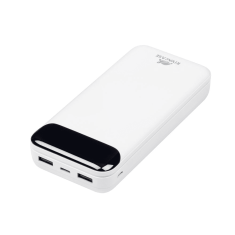 Zunanja baterija powerbank 20.000 mAh VA2280 z LCD-jem bel