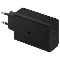 Hišni Power adapter Trio EP-T6530NBE 65W vhod 1x USB A in 2x Type C - Original (EU Blister) črn