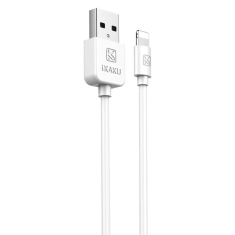 Hišni polnilec Q/HHDZ 2,4A 2x USB vtič s polnilnim kablom Lightning bel