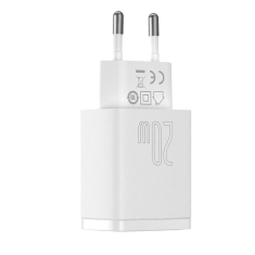 Adapter CCXY-B02 hišni polnilec 220V Super-SI Quick Charge 20W vhod USB A in Type C - Original (EU Blister) bel