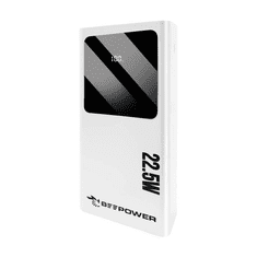 Prenosna baterija BP-20PD QC 22,5W powerbank 20000 mAh 2x USB, 1x Type C bel