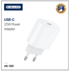 Hišni polnilec AK-180 (Quick Charge) 20W vhod Type-C - (EU Blister) bel