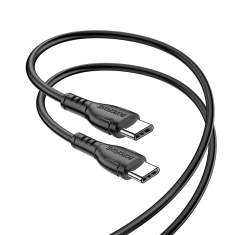 Podatkovni kabel BX51 Type C na Type C 1m 3A 60W črn