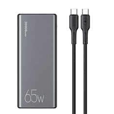 Zunanja baterija powerbank 30.000 mAh US-CD165 Quick Charge / PD 65W z LCD-jem / 3x izhod - črn