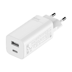 Adapter BHR5515GL hišni polnilec 220V Quick Charge GunFast 65W vhod 2x Type C in USB A s kablom Type C - Original (EU Blister) bel