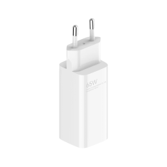 Adapter BHR5515GL hišni polnilec 220V Quick Charge GunFast 65W vhod 2x Type C in USB A s kablom Type C - Original (EU Blister) bel