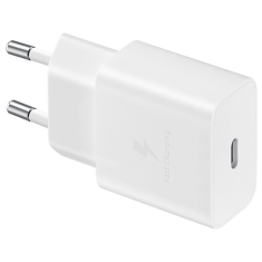 Hišni polnilec Fast Charge EP-T1510XWE 15W PD + kabel EP-DA705BWE TYPE C bel - original