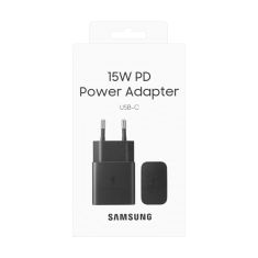 Hišni polnilec adapter Fast Charge EP-T1510XBE Type-C 15W PD črn - original