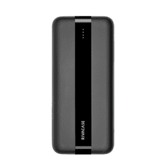 Prenosna baterija VA2041 ("Powerbank") 10.000 mAh 10W, črn z Type-C in 2x USB-A izhodi ter LED indikatorjem, ki omogoča simultano polnjenje 3 naprav