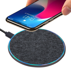 Brezžična polnilna postaja, brezžični polnilec VA4915 GR3 QC Fast Charge 10W - Samsung Galaxy S23 / iPhone 14 - črn