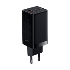 Adapter CCGP050101 hišni polnilec 220V Gun3 Pro QC/PD 65W vhod 2x Type C 1x USB-A - Original (EU Blister) črn