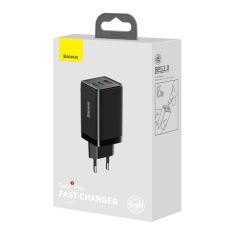 Adapter CCGP050101 hišni polnilec 220V Gun3 Pro QC/PD 65W vhod 2x Type C 1x USB-A - Original (EU Blister) črn