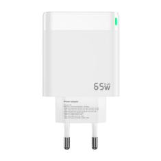 Hišni polnilec adapter C79 220V Gun Quick Charge PD 65W vhod 1x USB A in 2x Type C - (s kablom Lightning- TypeC) 3.0 bel