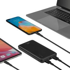 VA2532 zunanja baterija powerbank 10.000 mAh 20W - črn