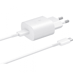 Hišni polnilec Super Fast Charge EP-TA845XWE 45W + kabel EP-DN975BWE TYPE C bel - original (Bulk)