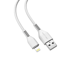 Podatkovni kabel KDS-30 (Fast Charge) 3,1A vhod Lightning na USB-A 1m, bel