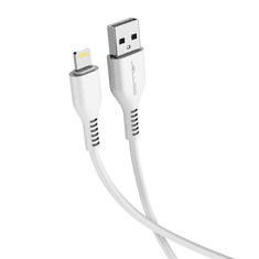 Podatkovni kabel KDS-30 (Fast Charge) 3,1A vhod Lightning na USB-A 1m, bel