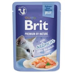 Brit Kapsula Premium by Nature fileti lososa v želeju 85g