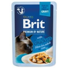 Brit Kapsula Premium by Nature piščančji fileti v omaki 85g