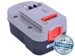 Avacom Baterija BLACK &amp; DECKER A144, A1714 Ni-MH 14,4V 3000mAh, celice PANASONIC