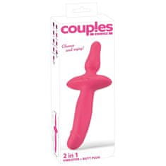 You2Toys 2 v 1 Vibrator in analni vibracijski čep "Couples Choice" (R5404347)