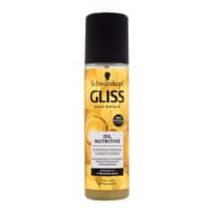 Schwarzkopf Gliss Oil Nutritive Express-Repair-Conditioner 200 ml hranilen in obnovitveni balzam za lase brez izpiranja za ženske