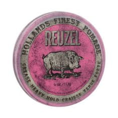 Reuzel Hollands Finest Pomade Grease Heavy Hold voskasta pomada za lase 113 g za moške