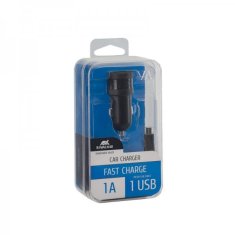 AVTO POLNILEC VA4211 1A + podatkovno polnilni kabel MicroUSB