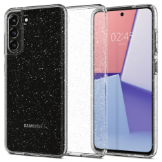 Spigen Liquid Crystal Glitter ovitek za Samsung Galaxy S21 FE G990 - prozoren z bleščicami