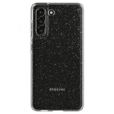 Spigen Liquid Crystal Glitter ovitek za Samsung Galaxy S21 FE G990 - prozoren z bleščicami