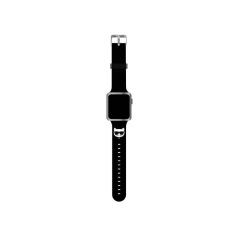 Silikonski pašček za uro Apple Watch 42 / 44 / 45 mm - Choupettes Head črn - KLAWLSLCK