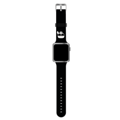 Silikonski pašček za uro Apple Watch 38 / 40 mm - Karls Head - črn - KLAWMSLKK