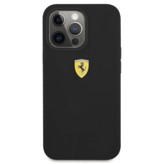 Ferrari Silikonski ovitek Scuderia FESSIHCP13XBK za iPhone 13 Pro - črn