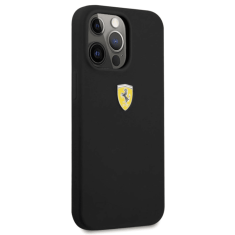 Ferrari Silikonski ovitek Scuderia FESSIHCP13XBK za iPhone 13 Pro - črn