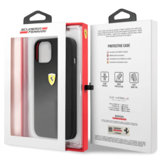 Ferrari Silikonski ovitek Scuderia FESSIHCP13SBK za iPhone 13 Mini - črn