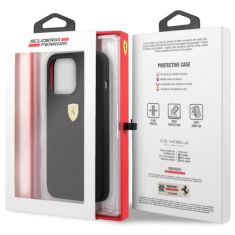 Ferrari Silikonski ovitek Scuderia FESSIHCP13XBK za iPhone 13 Pro - črn