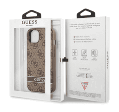 Guess GUHCP13MP4SNW silikonski ovitek za iPhone 13 6.1 - rjav