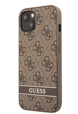 Guess GUHCP13MP4SNW silikonski ovitek za iPhone 13 6.1 - rjav