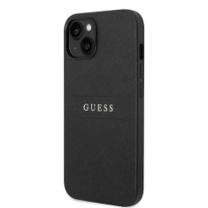 Guess GUHCP14MPSASBBK usnjen ovitek za iPhone 14 Plus 6.7 - črn